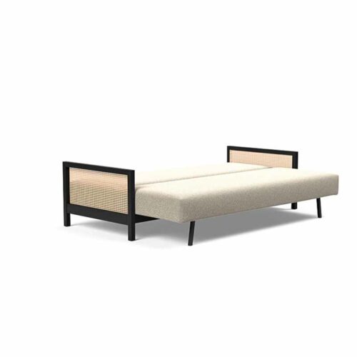 Narvi bäddsoffa i beige tyg i utbäddat läge från Innovation Living