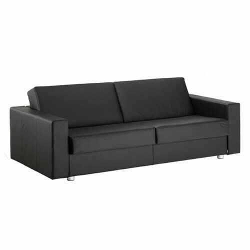 first bäddsoffa med skinn från hovden