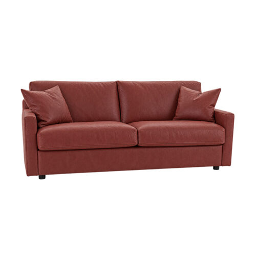 Bäddsoffa i läder