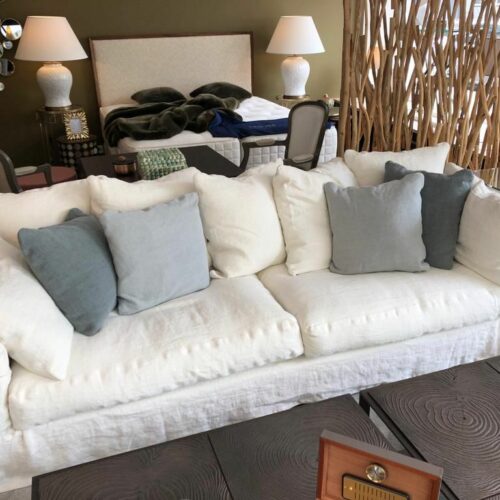 Biarritz linnesoffa vit