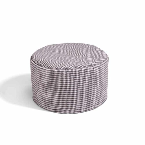 En rund sittpuff