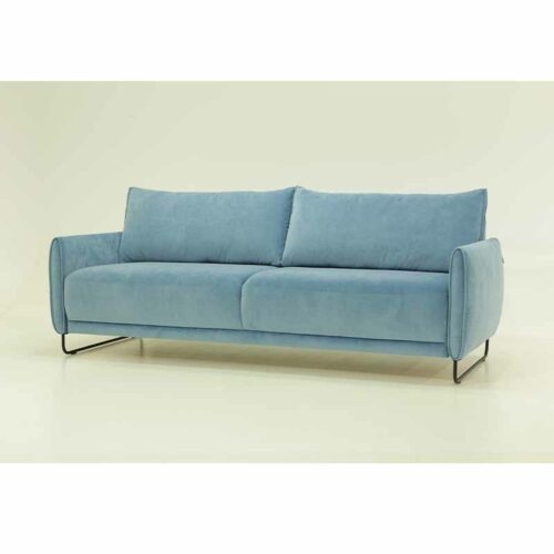 Blå bäddsoffa från Pohjanmaan