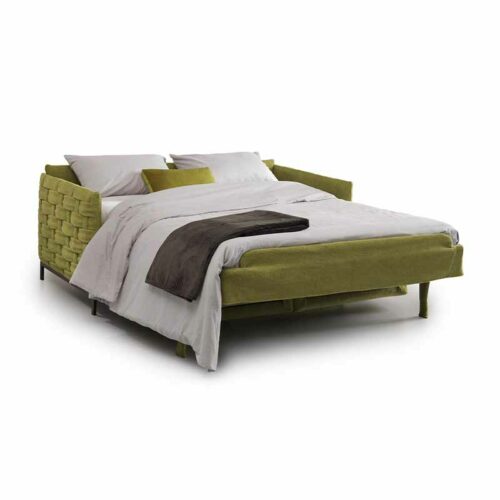 Taylor bäddsoffa utbäddad.