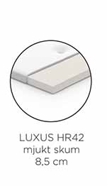 Luxus HR42 mjukt skum (8,5cm)