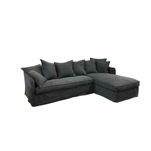 Cap ferret divan bäddsoffa i linne tyg