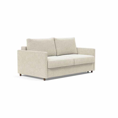 Neah slim i vitt tyg med smala armstöd.