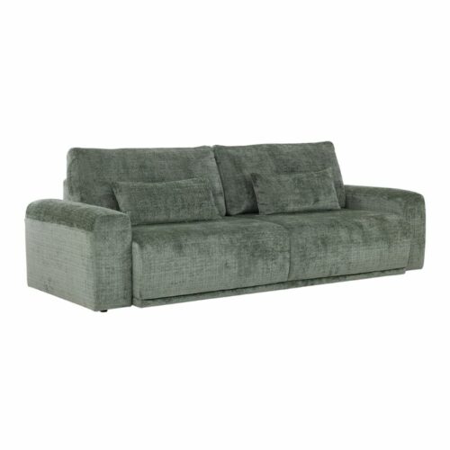 Hawk bäddsoffa i grönt tyg.